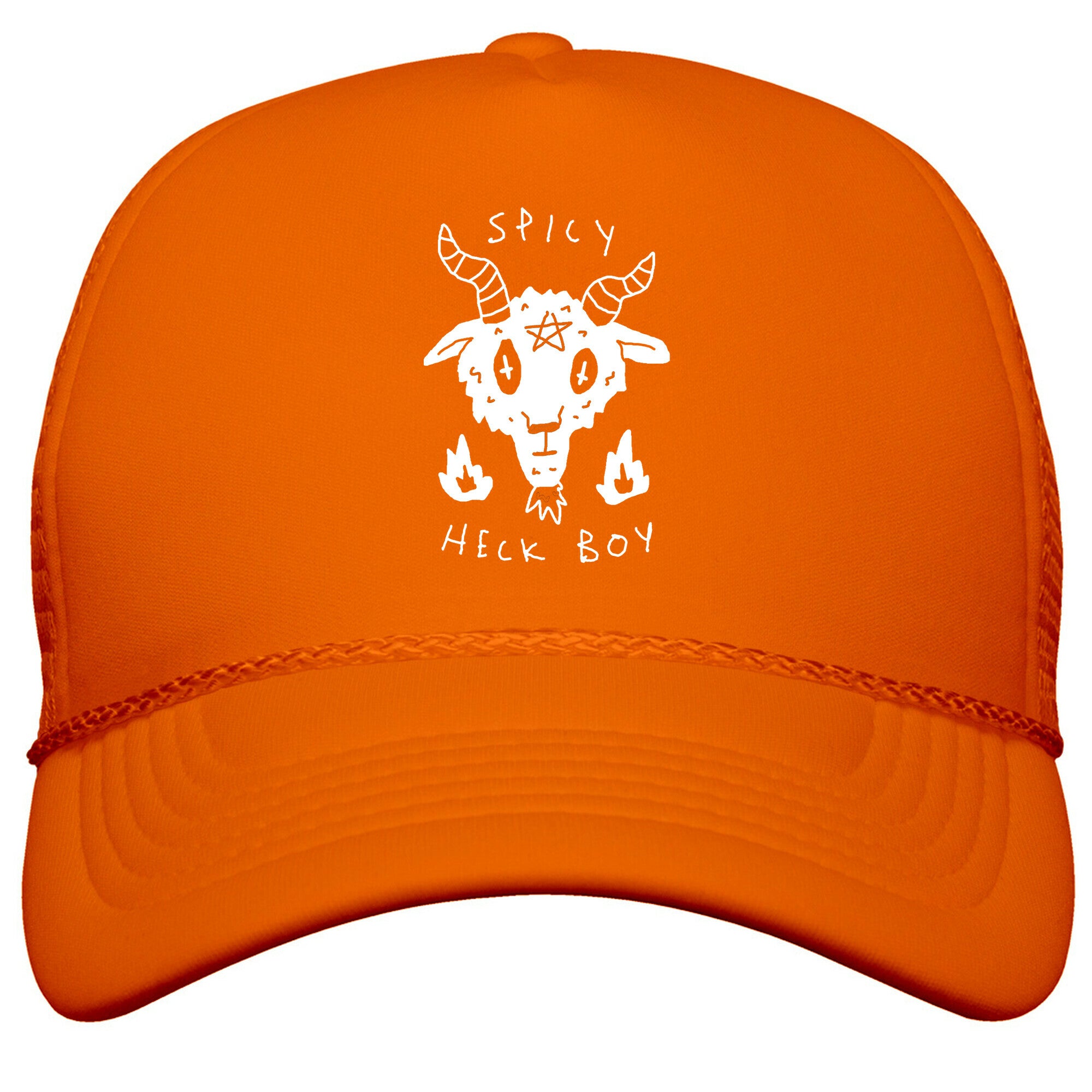 Spicy Heck Boy Satan Snapback Trucker Hat